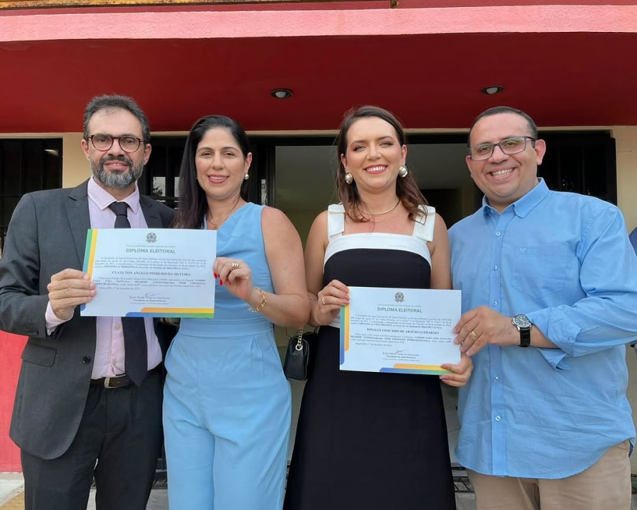 Claylton de Oton e Ionalle Leocadio São Diplomados Prefeito e Vice de Santana do Matos (RN)